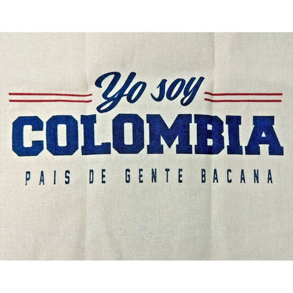Viaverde Reusable Canvas Tote Bag - Shopping & Beach Bag "Yo Soy Colombia, País‎